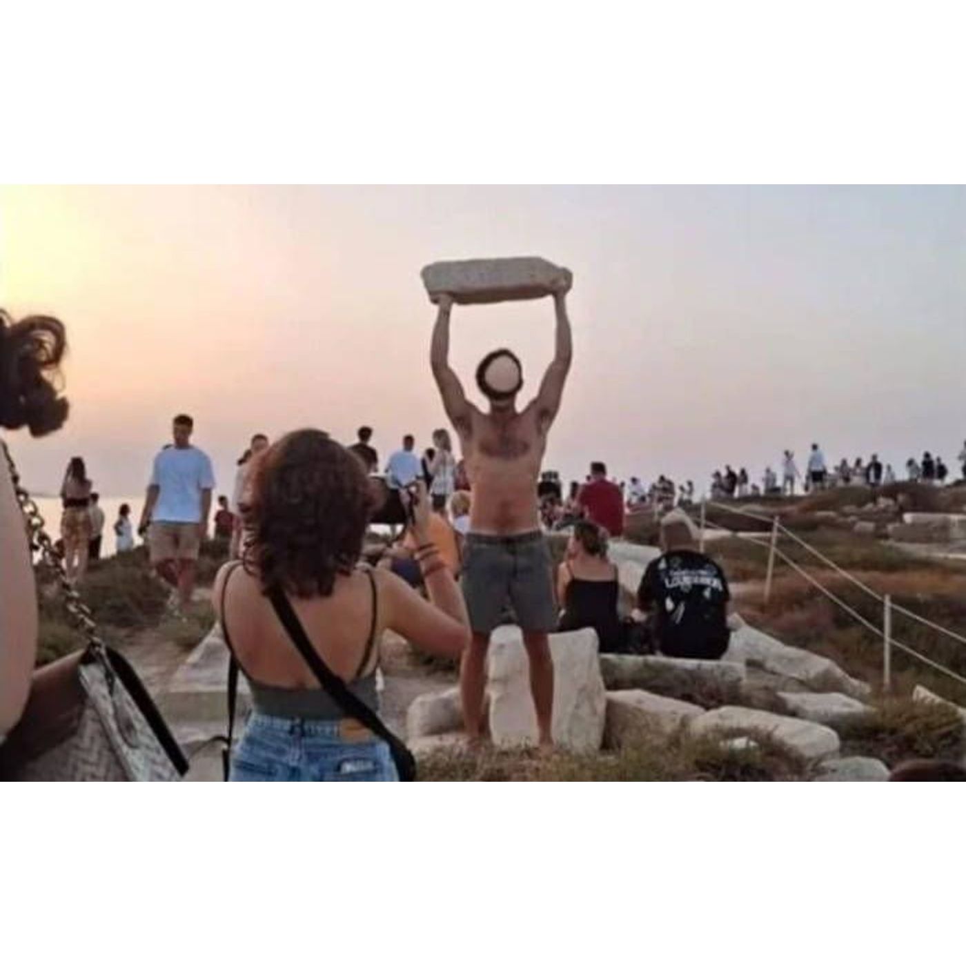 Tourist Outrage at Naxos: Ancient Marble Manhandled at Sacred Temple | Ancient Origins